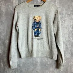 現行 ポロラルフローレン トレーナー スウェット 裏起毛 ポロベア グレー XLサイズ相当 ★お値段交渉を受け付けます。