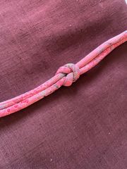 着物リメイク　まるぐけ帯締め　薔薇色　50
