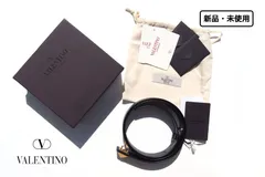 ヴァレンティノ valentino 新品 メンズロックスタッズレザー×メタルベルト 95のサムネイル