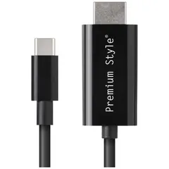 【 新品 未開封 】   PGA USB TYPE-C HDMIミラーリングケーブル 2m Premium Style ブラック PG-SUCTV2MBK 未使用 送料無料