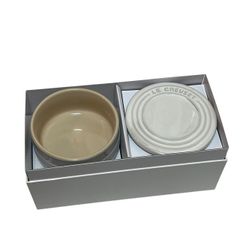 【未使用】Le Creuset ル・クルーゼ スタッキング・ラムカン・セット ホワイトラスター 保存容器 箱付き
