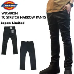 Dickies ディッキーズ 2024年モデル WD5882N TCストレッチナローパンツ メンズ ワークパンツ ブラック 36