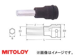 ミトロイ/MITOLOY 3/8"(9.5mm) ヘックスソケット(パワータイプ) スペア 4mm P304HT