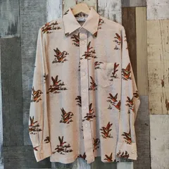 1970s GrandSlam Munsingwear 総柄ポリシャツ マンシングウェア ビンテージ