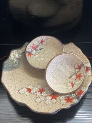 彩華　紅葉皿 プレート　四点　セット