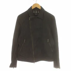 バーバリーブラックレーベル BURBERRY BLACK LABEL デニムジャケット ジージャン ダブル ジップアップ M 黒 ブラック /IR ■GY11のサムネイル