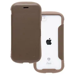 iFace Reflection iPhone SE(第3世代/第2世代)/8/7 ケース 手帳型 クリアケース (ブラウン)【 アイフェイス スマホケース 耐衝撃 アイフォン se3 se2 8 7 手帳 ダイアリーケース カード収納 ポリカーボネート 