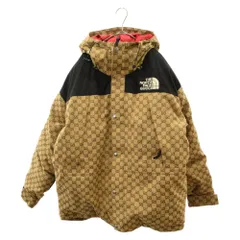 GUCCI (グッチ) 21AW×The North Face GGキャンバス ダウンジャケット ベージュエボニー ドローストリング ジップアップフードダウンジャケット 670769のサムネイル