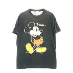 VINTAGE (ヴィンテージ) 80s Mickey Mouse Florida Disney Velva Sheen Tee ヴィンテージ ディズニー ミッキーマウスプリント 半袖Tシャツ ブラック