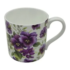 【新品】　Aynsley（エインズレイ）　ステッチコール　ワイルドパンジー　マグカップ