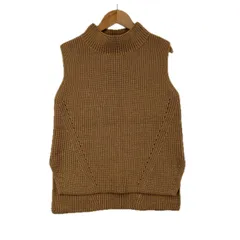 美品 Spick and Span スピックアンドスパン 無地 秋冬 AW ベスト ウール ブラウン レディース ニットベスト【古着】【中古】【送料無料】