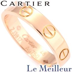 カルティエ Cartier ミニラブ リング 指輪 K18PG 8号 中古 プレラブド 返品OK