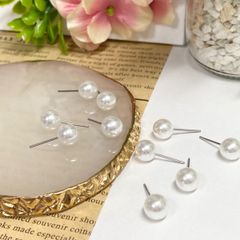 【10個】パール付きピアス　シンプルピアス