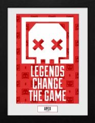 [중고] 포스터 프레임이 들어간 아트 포스터 데스박스 [Apex Legends]