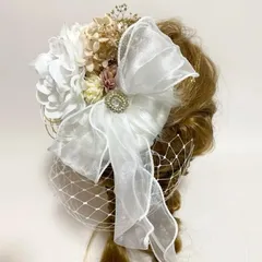 トークハット　トーク帽　カクテルハット　ヘッドドレス　ビジュー