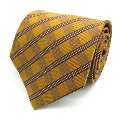 オースチンリード ブランド ネクタイ シルク ストライプ柄 メンズ イエロー Austin Reed 【中古】