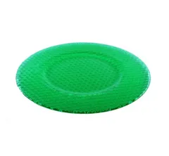 【50％OFF／在庫限り】 レッドクリスタル プレートGreen（イタリア製）