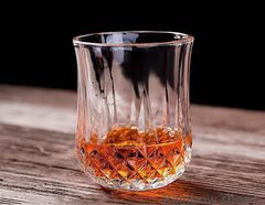 【新品未使用】２個セット 210ml ロックグラス ウイスキーグラス ブランデーグラス ウイスキー　クリア グラス クリスタルグラス コップ ビアグラス ショットグラス #04 ml330cp190