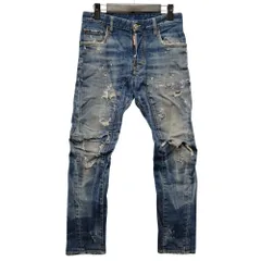 未使用品✨ DSQUARED2 TIDY BIKER JEAN ダメージ加工 DSQUARED2 ディースクエアード ダメージ ボタンフライ ジーンズ