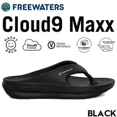 サンダル アウトドアサンダル リカバリーサンダル ビーチサンダル トングサンダル freewaters フリーウォータース Cloud9 Maxx MO-083 BLK 日本代理店正規品