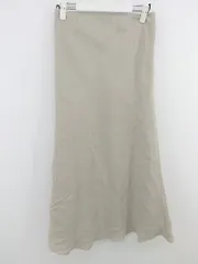 ◇ OPAQUE.CLIP オペークドットクリップ バックゴム ロング ナロー スカート サイズ38 ライトベージュ レディース P  【1302180003369】
