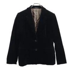 アクアスキュータム コーデュロイジャケット 5F ブラック Aquascutum 日本製 レディース 【中古】  【231002】