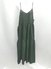 ◇ ⊂ Aunt Marie's アントマリーズ ロング キャミワンピース サイズF ブラック レディース E  【1501160025593】