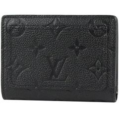 LOUIS VUITTON/ルイ ヴィトン　ポルトフォイユ クレア （コンパクトウォレット）　モノグラム アンプラント レザー　ノワール（ブラック）　M80151【新品同様品】