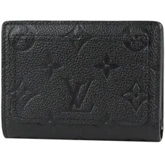 LOUIS VUITTON/ルイ ヴィトン　ポルトフォイユ クレア （コンパクトウォレット）　モノグラム アンプラント レザー　ノワール（ブラック）　M80151【新品同様品】