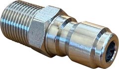 HOTEISON ワンタッチ カプラー SUS 304 ステンレス 鋼 高圧洗浄機 ホース 接続 汎用 ソケット アダプター(シルバー,  オス-G3/8おねじ)