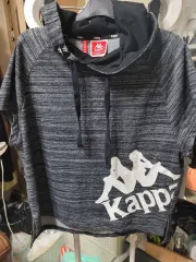 Kappa(カッパ) 半袖 フード付きTシャツ メランジェ グレー M