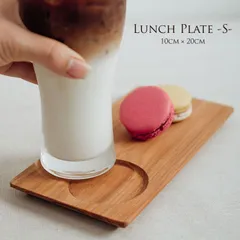 【クリックポスト】チーク材 ランチプレート【S】 10cm × 20cm チーク ウッド JFW-0011 天然木 ナチュラル 盛り付け ディスプレイ 四角 インテリア おしゃれ キッチン テーブルウェア デザート トレー プレート 食器 皿 無垢 トレイ