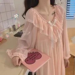 ★新品★　パジャマ　レース　セクシー　ロリータ　ワンピース　ゆめかわ　部屋着