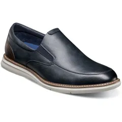 【送料無料】 ノンブッシュ メンズ スリッポン・ローファー シューズ Nunn Bush Chase Men's Casual Moc Toe Slip-On Shoes Navy Multi