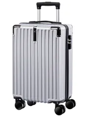 新品 [サインキングダム] スーツケース 機内持ち込み Sサイズ 38L キャリーケース キャリーバッグ 超軽量 隠しフック機能 360度回転 耐衝撃 静音 TSAローク搭載 泊まる ファスナー式 ビジネス 修学旅行 海外旅行 国内旅行 小型 出張sc504-
