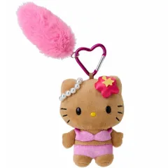 サンリオ ゴーゴーガール ハローキティ 日焼け キティ テールチャーム ハート カラビナ キーホルダー