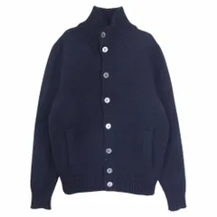 ZANONE ザノーネ カーディガン 7ETJP1 ZC239 イタリア製 KYOTO キョート WOOL CARDIGAN スローウエアジャパン ハイネック ヴァージンウール ニット カーディガン インディゴブルー系 44【中古】のサムネイル