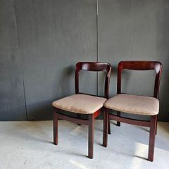 リメイク家具　アイエフ家具　アンティーク　ヴィンテージ　ダイニングチェア　2脚