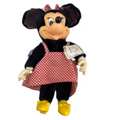 186000 レア★ 現状品 Disney ディズニー ミニーマウス Vintage　80’s applause　ビンテージ　タグ付き ブラック　レッド