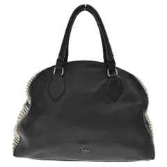 CHRISTIAN LOUBOUTIN (クリスチャンルブタン) スパイクスタッズレザーハンドバック 402285 ブラックのサムネイル