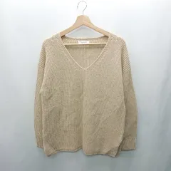 ◇ ⊇ Sonny Label サニーレーベル URBAN RESEARCH Vネック 長袖 ニット セーター サイズFree ベージュ系 レディース E  【1502200012641】