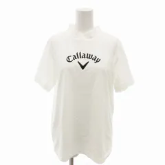 キャロウェイ CALLAWAY ロゴTシャツ カットソー ゴルフウェア モックネック 半袖 M 白 ホワイト /FT ■GY99のサムネイル
