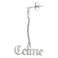 CELINE シルバーピアス 片耳 バイヤー厳選用品 CELINE シルバー イヤリング ピアス フープ