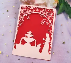 カッティングダイ　噴水　プリンセス　ダイカット　コラージュ　スクラップブッキング　グリーティングカード　　1579