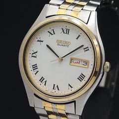 新品電池 稼働 SEIKO クオーツ デイデイト 5H23-7080 メンズ - メルカリ