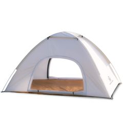 【特売】ワンタッチテント キャンプテント 2人用 ワンタッチテント UVカット加工 簡単設営 ポップアップテント テント 折りたたみ 軽量 防風 防水 耐水圧2000mm 収納袋付き アウトドア キャンプ テント 防災グッズ sl-zp150 (アイボリー)
