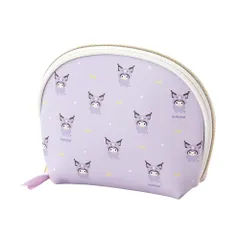 ☆ クロミ ☆ CUBIX サンリオキャラクターズ おかぶりアニマル シェル型ポーチ ポーチ キャラクター シェル型ポーチ シェル型 化粧ポーチ サンリオ 小物入れ コスメポーチ メイクポーチ サンリオキャラクター かわいい バイカラー 可愛い