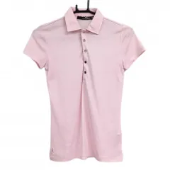 【美品】RLXラルフローレン 半袖ポロシャツ ライトピンク スナップボタン  レディース XXS ゴルフウェア Ralph Lauren