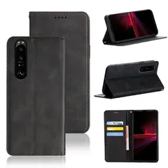 【人気商品】スマホケース III カバー III 手帳型 PUレザー 手帳型 カード収納 財布型 III 耐衝撃 1 ケース マグネット ケース スタンド機能付き 5色(SONY 1 Xperia 1 Xperia iii 手帳型ケース SOG03 SO-51