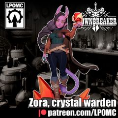 LPOMC | zora crystal warden 32mm | 3Dプリント ミニチュア TRPG